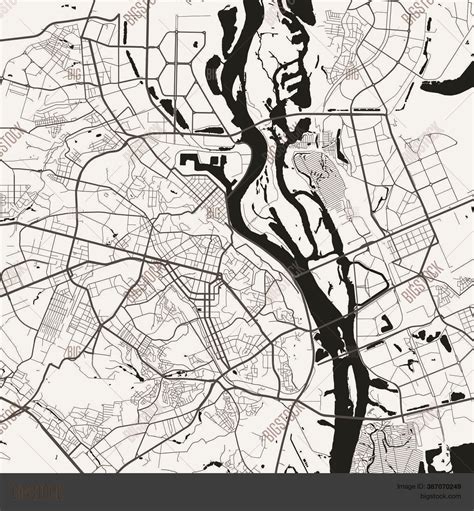 Urban City Map Kyiv Vector & Photo (Free Trial) | Bigstock