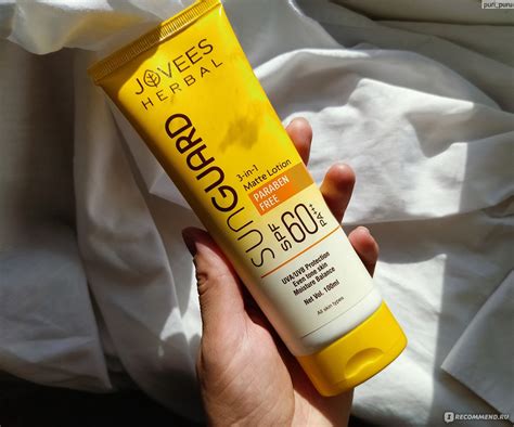 Солнцезащитный лосьон Jovees Herbal для лица Sun Guard 3-in-1 Matte ...