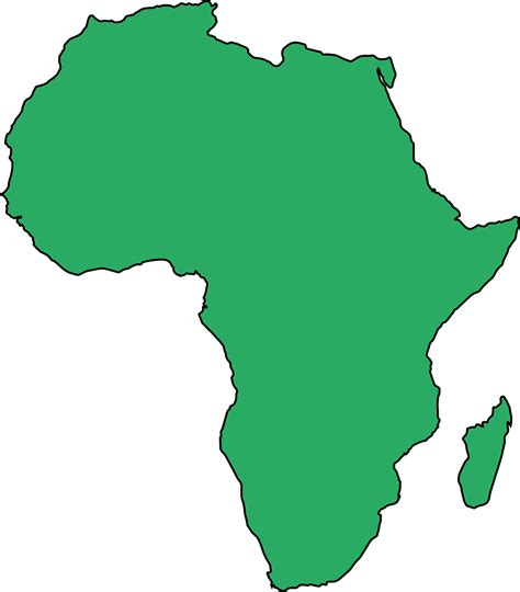 Blank Political Map Of Africa