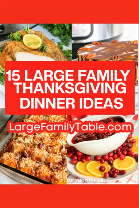 15 Large Family Thanksgiving Dinner Ideas - Large Family Table