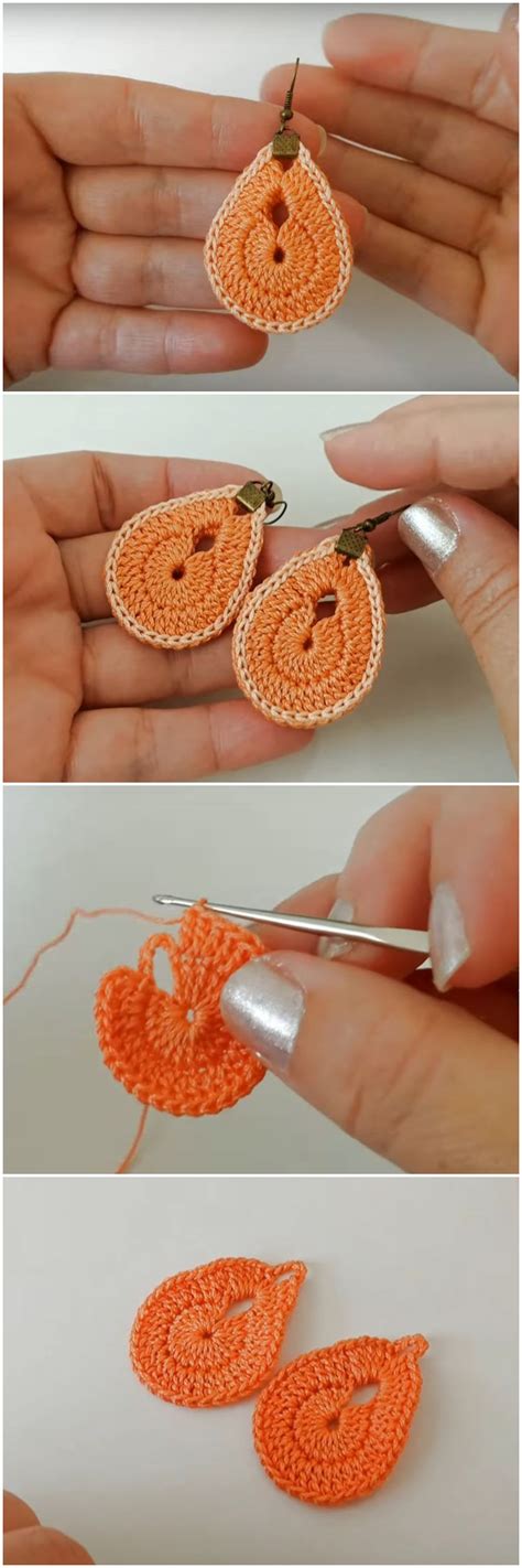 How To Crochet Easy Earrings - We Love Crochet