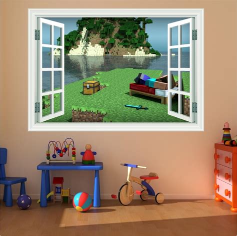 Minecraft Bedroom Wall Stickers - 760x759 Wallpaper - teahub.io