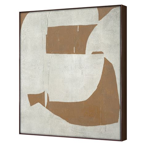 Grand Image Home Untitled Abstract G Framed On Canvas by James Angel