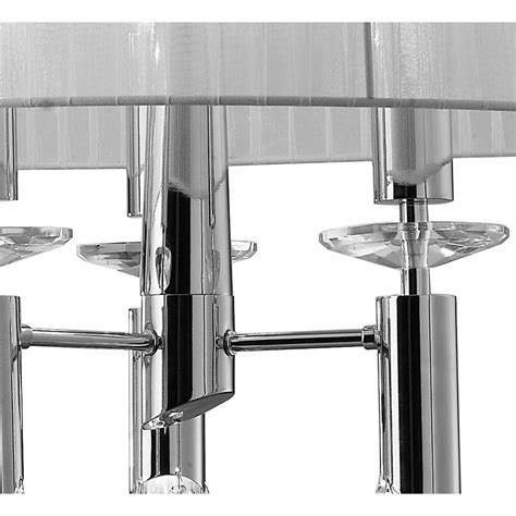 Tiffany Six Light Chrome Contemporary Crystal Pendant M3853 | The