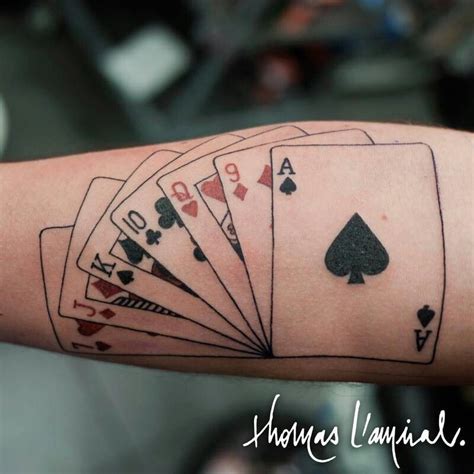 Flush tattoo in 2024 | Playing card tattoos, Poker tattoo, Card tattoo