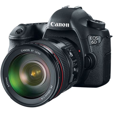 Canon EOS 6D DSLR Camera with 24-105mm f/4L Lens 8035B009 B&H