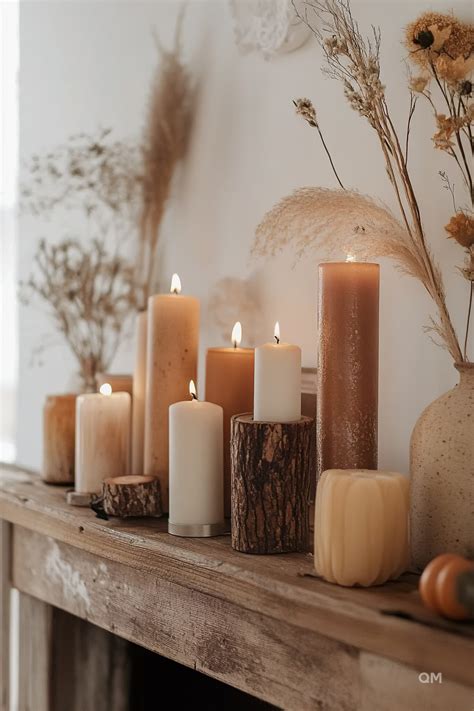 Fall Mantel Decor Ideas: Fireplace Focus - Quiet Minimal