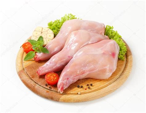 raw rabbit meat stock photo  ajafoto