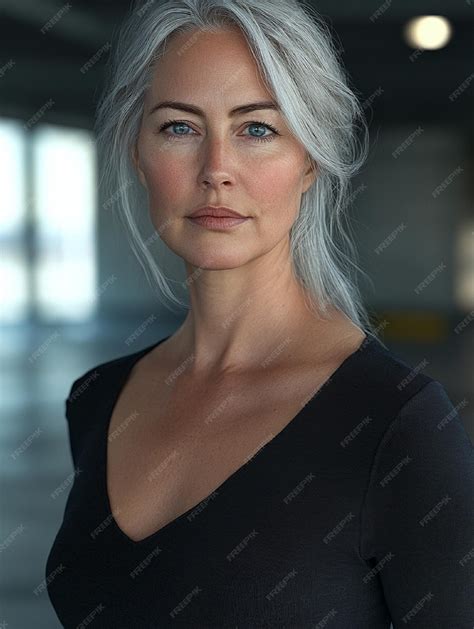 A grey hair and black blend creates a stunning natural glow 7