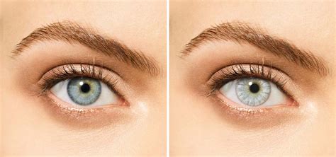 Before & After on Blue eyes | Desio color contact Lenses