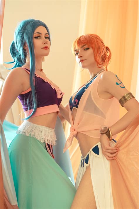 Nami and Vivi from One Piece by Carry Key and Anastasia Komori [Self