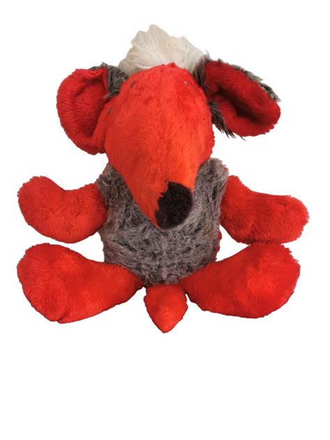 Large Soft Red and Grey Mouse Plush Toy - 45cm x 35cm | Shop Today. Get ...