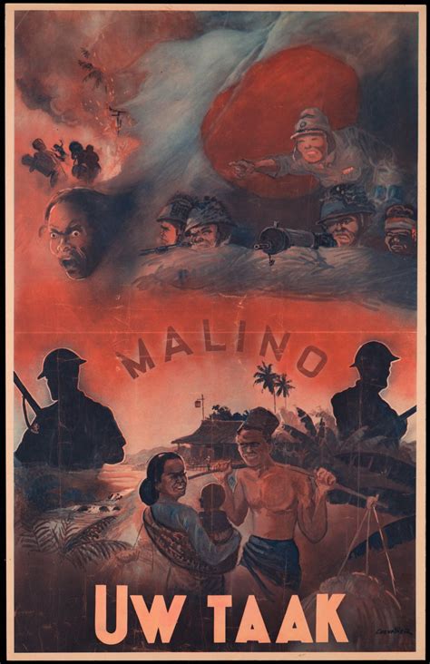 indonesia zaman doeloe poster propaganda belanda dukungan atas