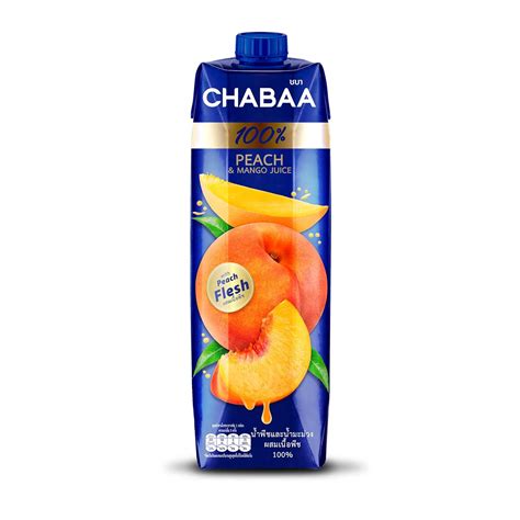 Chabaa 100% Peach & Mango Juice, 33.81 fl oz / 1000 ml : Amazon.in