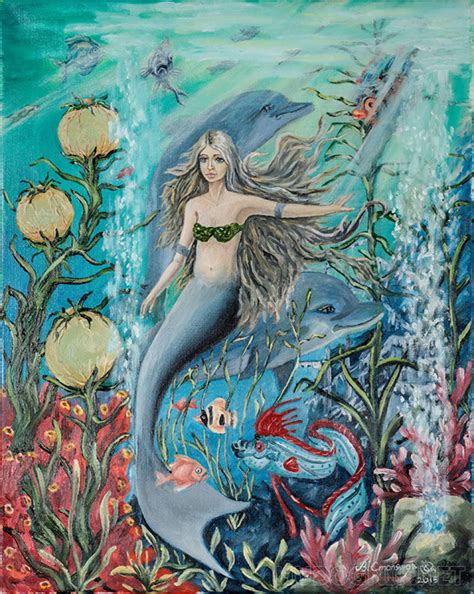 Картина Русалочка. Размеры: 40x50, Год: 2015, Цена: 6000 рублей ...