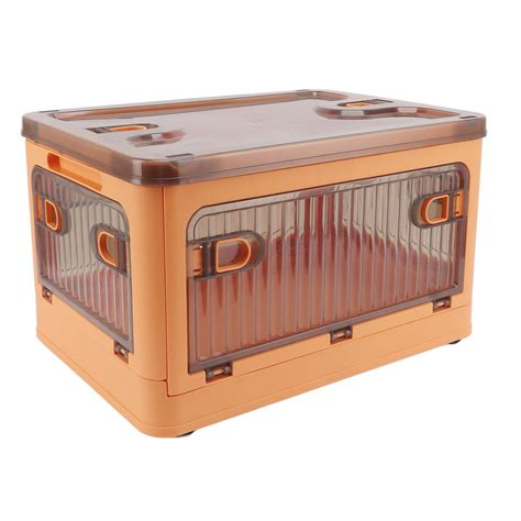 Foldable Stackable Plastic Storage Bin with Wheels... – Grandado