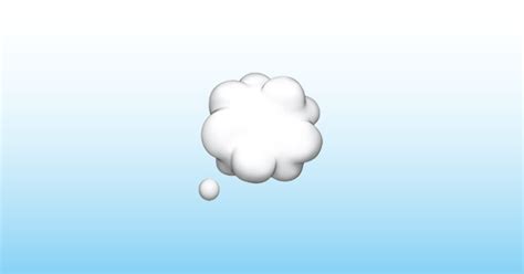 Nuvem De Pensamento Emoji - Balão de pensamento Emoji 💭