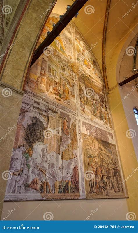 Saints Philip and James Church Wall Paintings in Padua Italy Editorial ...