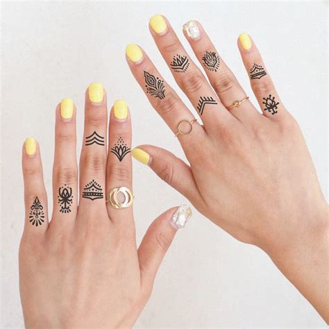 Tattoos On Fingers For Women
