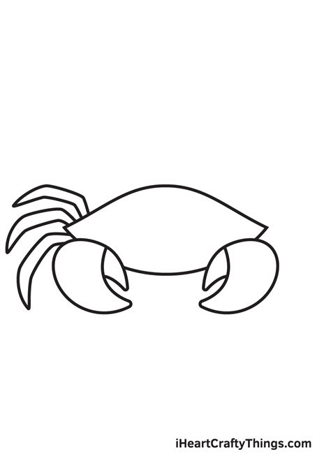 Crab Drawing — How To Draw A Crab Step By Step