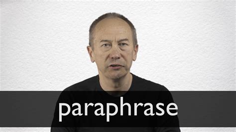 How to pronounce PARAPHRASE in British English - YouTube