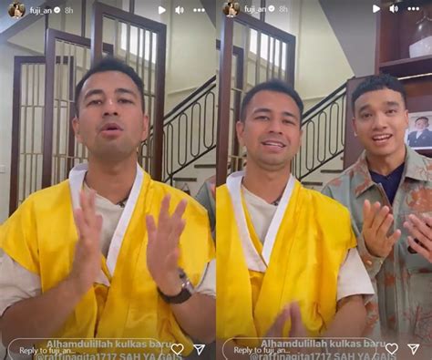 raffi ahmad janji beri kulkas  pintu  rumah  fuji  fadly