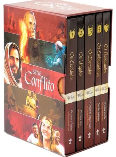 Quantos Livros Ellen White Escreveu - Coleção Série Conflito Kit Com 5 Livros Da Ellen G.white | Frete grátis