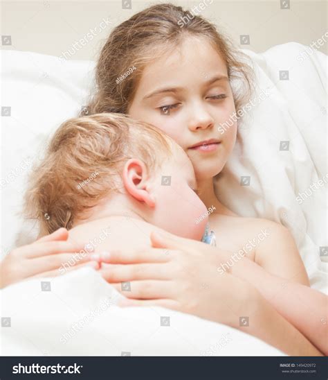 Brother Sister Sleeping Home Stock Photo (Edit Now) 149420972