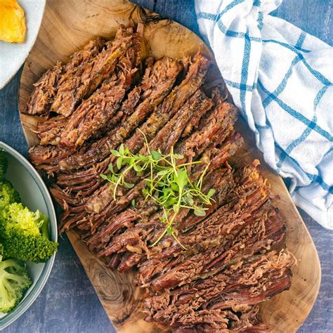 Slow Cooker Beef Brisket - Hungry Healthy Happy