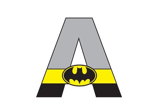 alfabeto batman (2) - OrigamiAmi | Batman party decorations, Batman