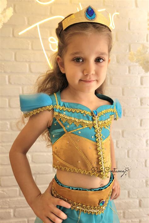 Disney Inspired Princess Jasmine Costume Kids Party Dress - Etsy