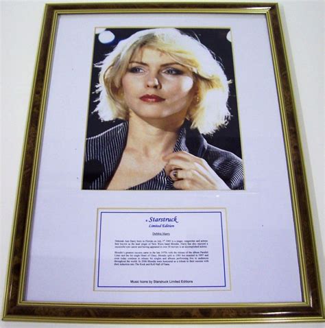 BLONDIE DEBBIE HARRY ABSOLUTELY STUNNING AND RARE FRAMED PHOTOGRAPH