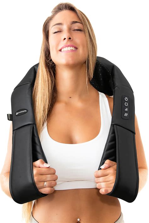 InvoSpa Shiatsu Back Shoulder and Neck Massager with Heat - Deep Tissue