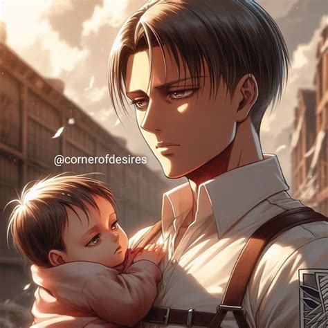 Levi Ackerman with his son | Shingeky, Snk, Ataque a los titanes