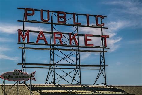 fish market pike place market washington and seattle 4k HD Wallpaper