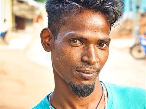 portrait  indian people   street editorial stock photo image