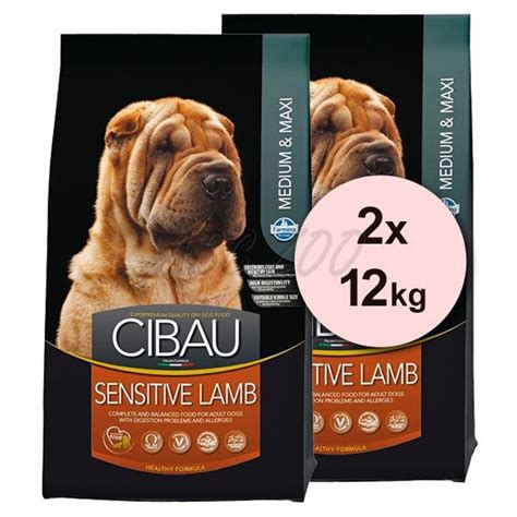 Farmina MO SP CIBAU dog SENSITIVE Lamb MEDIUM & MAXI 2 x 12 kg | ABC-ZOO