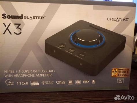 Внешняя звуковая карта creative sound blaster X3 купить в Колпино ...