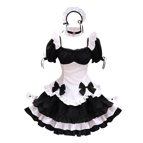 Maid Cosplay Trajes Maquillaje Anime Cosplay Mujeres Lovely Animation