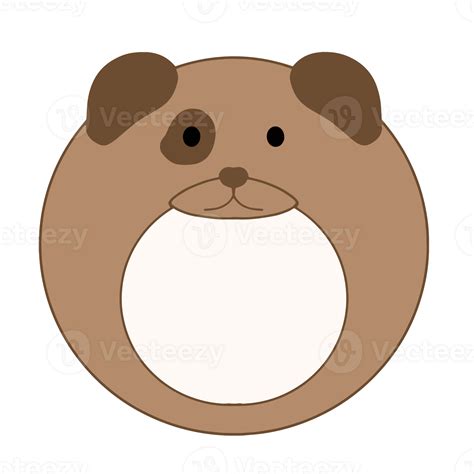 Cute name label,sticker name tag of Dog cartoon animal character design
