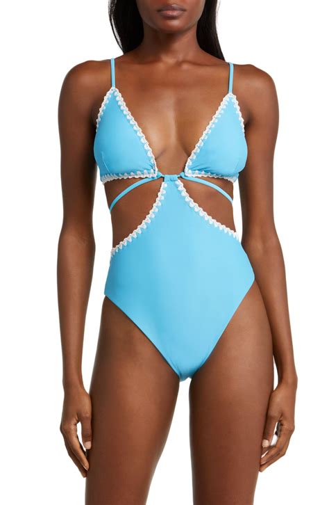 Ramy Brook Raina Cutout One-piece Swimsuit - Poolside White Crochet