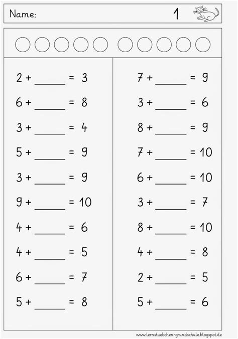 Lernstübchen: Ma 1 Rechnen bis 10 | Mathe unterrichten, Vorschulrechnen