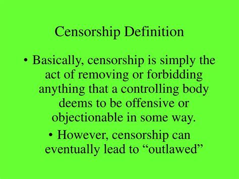 censorship media powerpoint    id