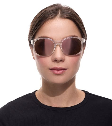 adidas Sport Damen Sonnen-Brille mit verspiegelten Kupfer/Braunen