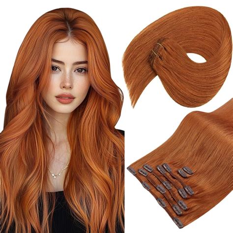 Amazon.com : Sunny Hair Clip in Hair Extensions Straight Human Hair