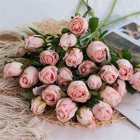 Fmlxio Artificial Flowers Artificial Roses with Long Stems 7 Head Rose