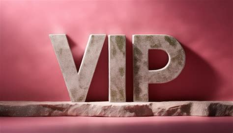 elegant stone vip text pink backdrop glamorous  abbreviation