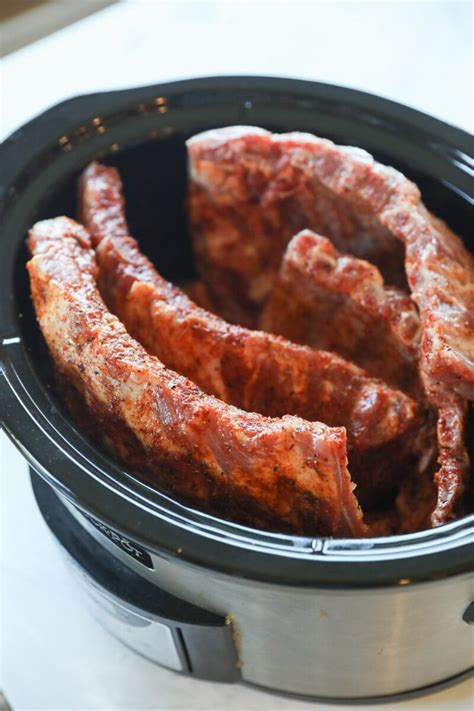 how long to cook ribs in crock pot on low