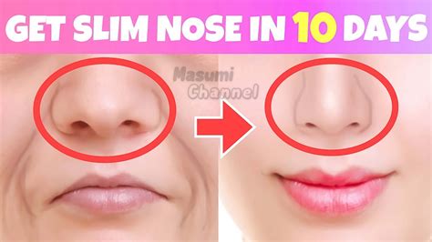 how to make your nose thinner naturally