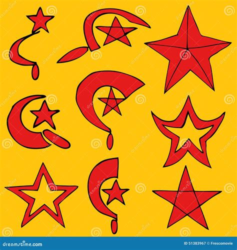 Set communist symbols stock vector. Illustration of military - 51383967